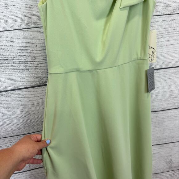Eliza J Women's Mint Green Bow Detail Sleeveless Midi Dress Size 6 - Picture 6 of 10